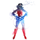 Illustration for article titled These Watercolors Distill Superheroes to Their Very Essence